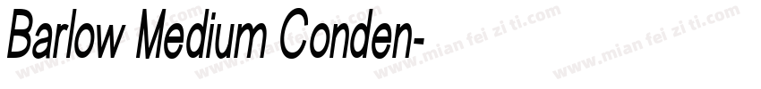 Barlow Medium Conden字体转换